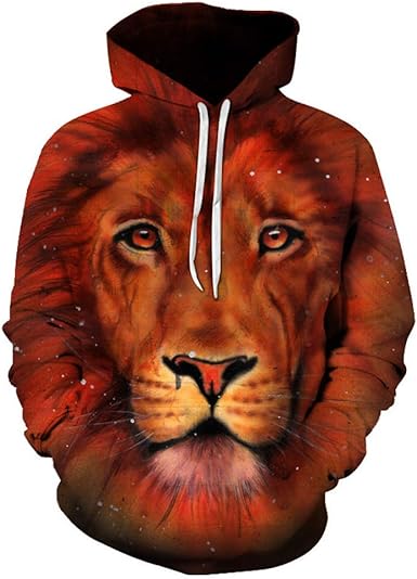 3d lion hoodie