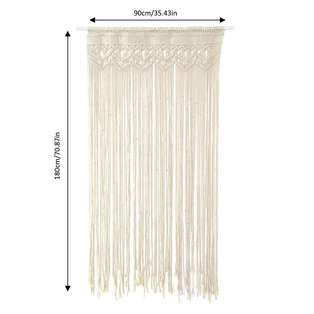 Earlyad Temprano Macrame Tapiz Colgante De Pared Bohemio Unico