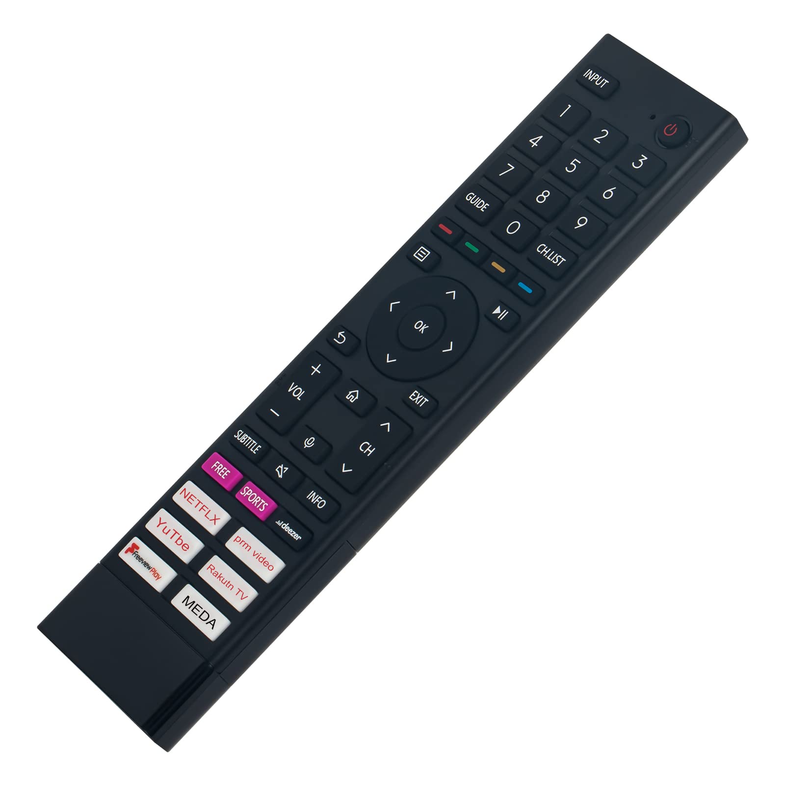 VINABTY ERF3A80 0012 Replace Voice Remote Control Fit for Hisense Smart 4K QLED TV 65A6GTUK 65A70GQ 65A70GQTUK 65A71GQ 65A71GQCH 65A71GQTUK 65A72GQ 65A72GQCH 65A72GQTUK