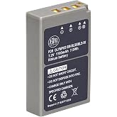 BM Premium BLS-5, BLS-50, PS-BLS5 Battery for Olympus OM-5, O-M5 II | OM-D E-M5 III, E-M10, E-M10 III, E-M10 IV, E-PL6, E-PL7, E-PL8, E-PL9, E-PL10, Stylus 1 Cameras