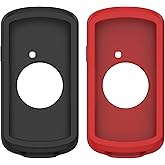 Protector Case Compatible with Garmin Edge 1040 Case Soft Silicone Cover Anti-Scratch Bumper Protective Shell for Garmin Edge 1040 Cover (Black/Red)