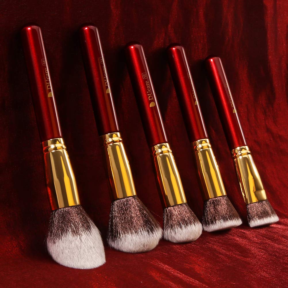 DUcare Makeup Brushes 27Pcs Professional Makeup Brush Set Premium Synthetic Goat Pony Hair Kabuki Foundation Blending Brush Face Powder Blush Concealers Eye Shadows Make Up Brushes Kit: Beauty