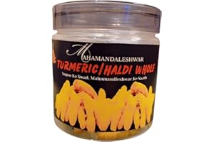 Whole Turmeric/Haldi Roots 200g – Mahamandaleshwar Pure Indian Spice | Hand-Sourced, Strong Aroma, Authentic Taste