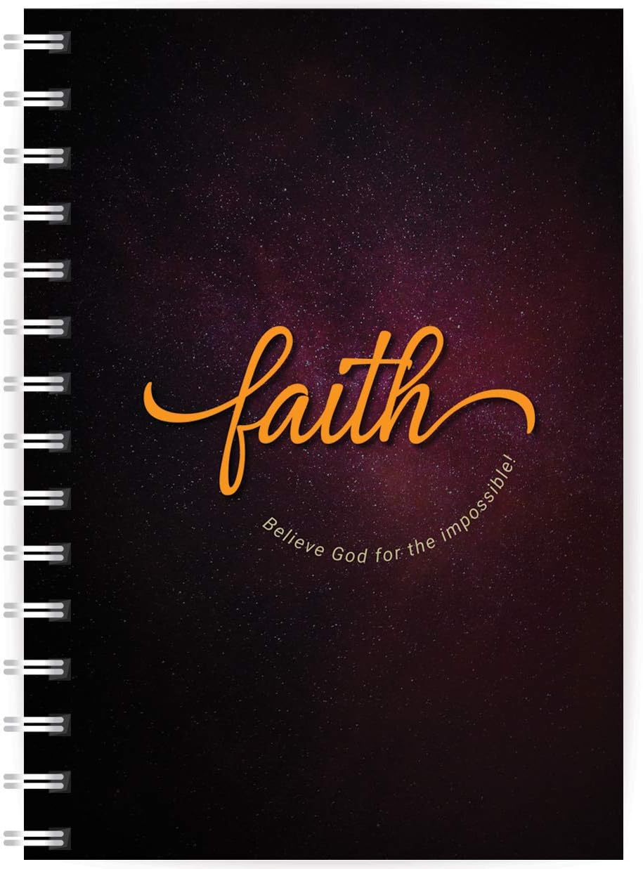 Christian A5 softback Notebook with Laminated Cover - Faith, with Luke ...