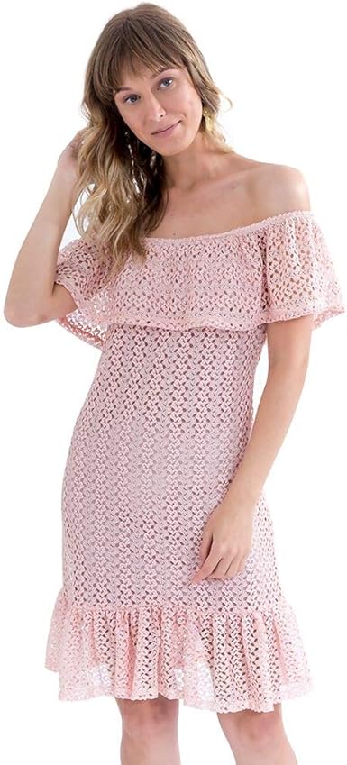 vestido de renda ciganinha curto