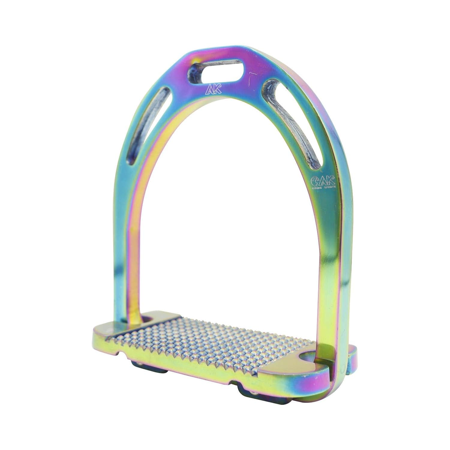AK Aluminum Light Weight Horse Riding Equestrian Stirrups with Coated Colors (4.75 INCHES, Multi) - Image 3