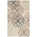 Superior Indoor Small Area Rug for Bedroom, Living/Dining Room, Entryway, Office, Farmhouse Aesthetic Floor Throw, Modern Floral Geometric Decor, Jute Backing, Leigh Collection, 2' x 3',Multi-Colored