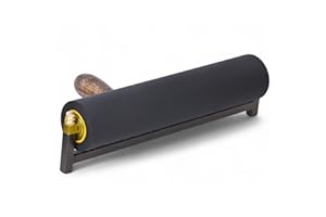 Leoball® Limited Edition Ultra-Soft Nitrile Rubber Block Printing Brayer, Deluxe Luxury 30-35 Shore A Rubber Roller, with Internal Bearing tech, 10 inch