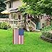 Garden Flag Stand-Holder-Pole with Flag Stopper and Clip Waterproof Powder-Coated Paint for House Flags,Decorative Yard Seasonal Flags