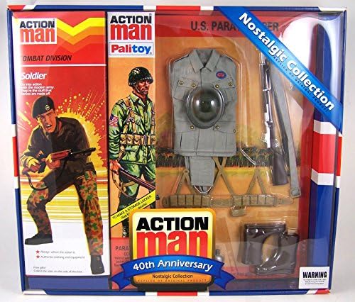 Action Man 40th Anniversary Nostalgic Collection Combat Division Soldier / U.S. Paratrooper 12" 1/6th Action Figure Set