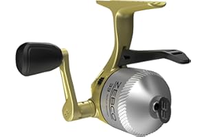 Zebco 33 Gold Spincast Fishing Reel, Changeable Right or Left-Hand Retrieve, All-Metal Gears, Pre-Spooled with Zebco Cajun Fishing Line, Silver/Gold