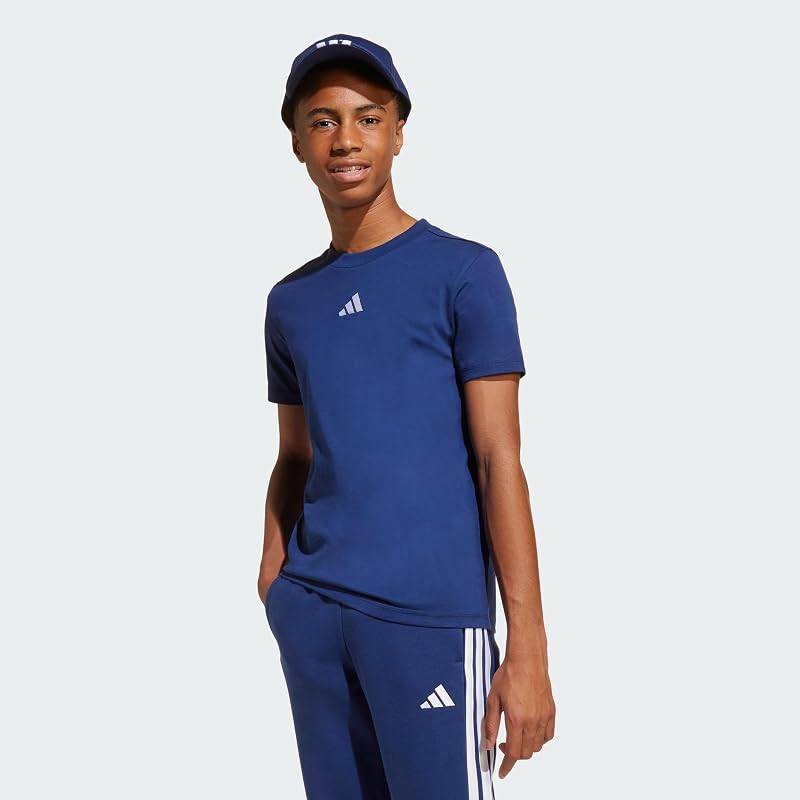 Unisex niños Essentials Shirt, Dark Blue/White, 15-16 Years — foto 4 de 8