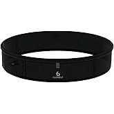 FlipBelt Lightweight Running Air Belt, Fitness and Running Fanny Pack for Women and Men, Non Chafing Waist Band Pack for Phone, Keys, Money, Moisture Wicking Storage Belt, USA Company