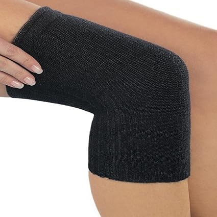 Medima Classic ThermoAS Kniewärmer mit Rutschbremse, schwarz - Größen XL