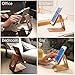 Cell Phone Stand Desktop Cellphone Holder Wooden Mobile Phone Cradle Universal(B-White Brich)