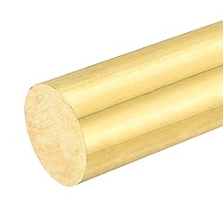 uxcell 1 Pcs 2"(50mm) Dia Brass Solid Round