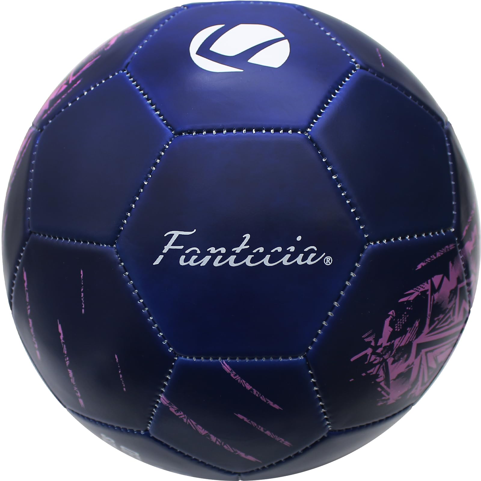 Fantecia Football Official Size 5 with Pump, Training Football Ball for Youth and Adult, Indoor Outdoor Game Soccer Ball