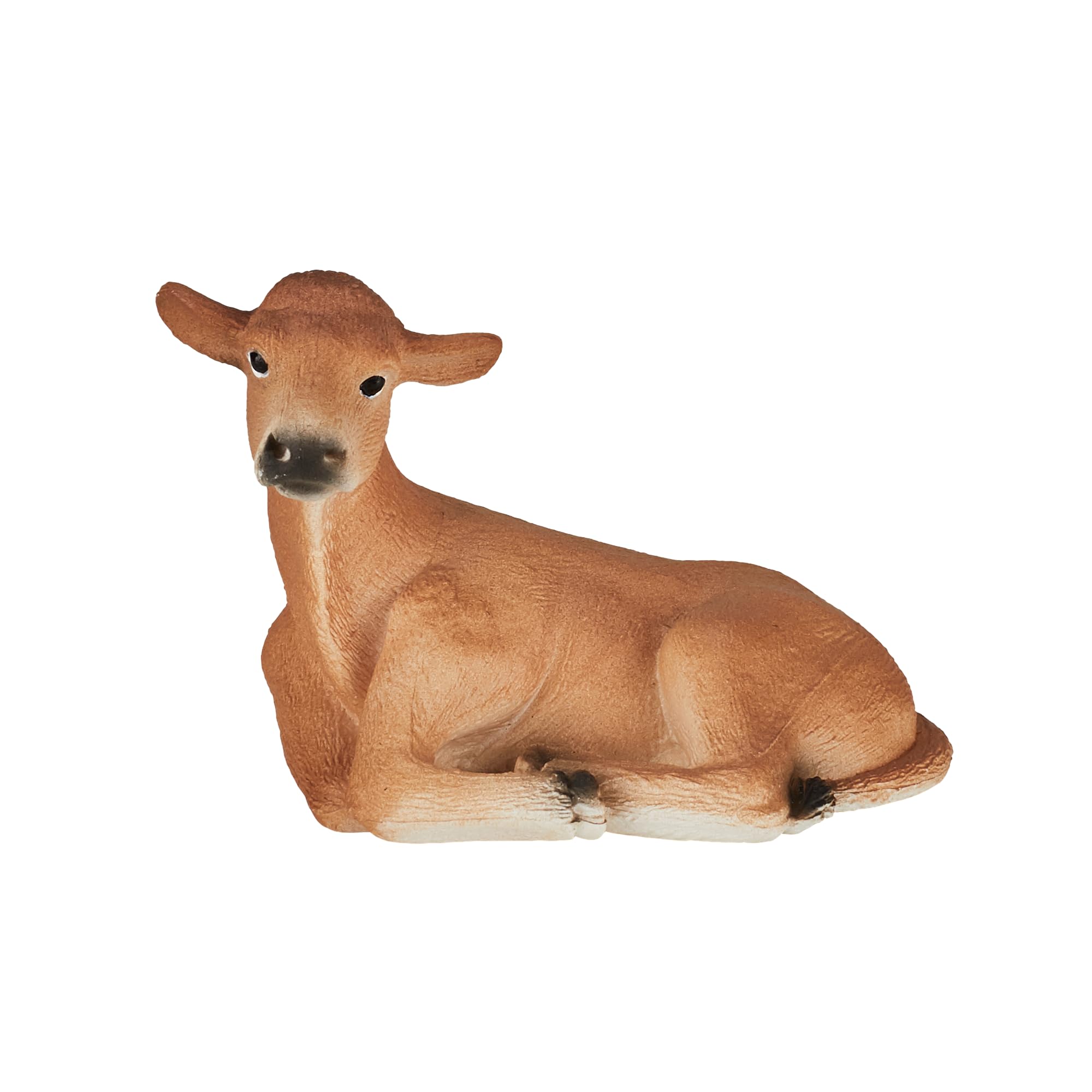 MOJO Jersey Calf lying Down Cow Farm Animal Model Toy Figure