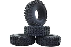 HOPLEX 1.0 Tires Micro Soft Rubber Crawler Tires for 1/24 Axial SCX24 90081 AXI00002 Deadbolt, 4Pcs