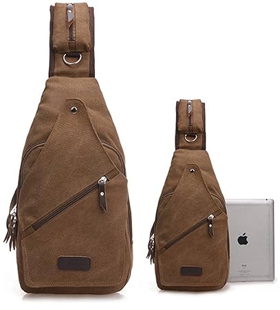 LemonGirl Schultertasche, Rucksack, Tasche mit Crossbody-Riemen für Herren/Damen/Unisex, für Reisen, Wandern, Camping, Fahrra
