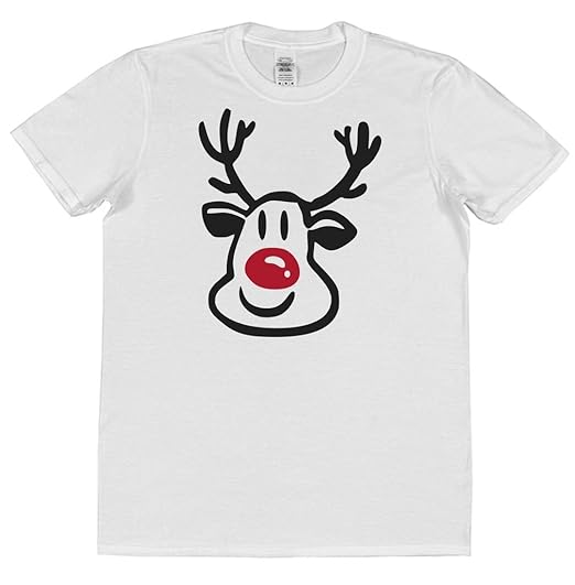 Click My Clobber Rudolph Le Renne Au Nez Rouge T Shirt