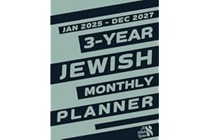 3-Year Jewish Monthly Planner January 2025 - December 2027