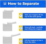 Wukong 40 Pcs Neodymium Magnets 20x10x3mm Square Bar Fridge Craft DIY view 4