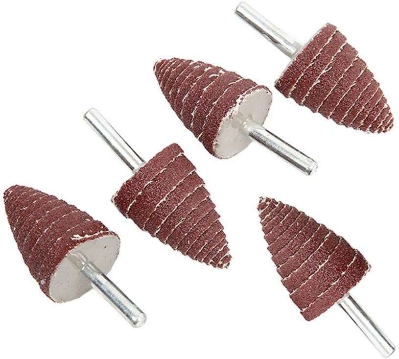 240 Grit 25x40x6mm Cone Shape Flap Abrasive Sandpaper Wheel for Deburring Sanding Polishing