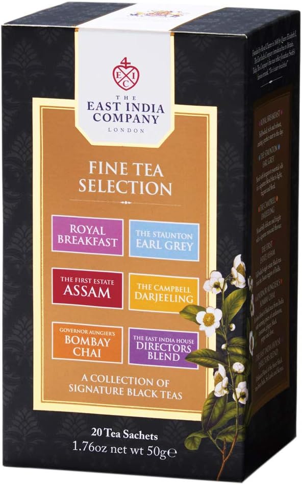 Amazon イギリスお土産 東インド会社 ファイン ティーセレクション ティーバッグ6種セット 東インド会社 紅茶 通販