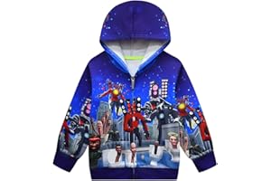 JXLBYMX Boys' Fashion Hoodie Long Sleeved Sweatshirts TV Toilet Man Pullover Girls' Clothing Kids Costume TOP 4-10Years