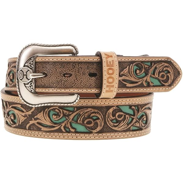 Quot;Hands Up Basket Weave" Rodeo Hooey Wallet Brown W/Black Leather - Ranch