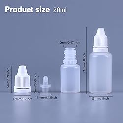 Burry Life Science 12PCS 20ML White Plastic Empty