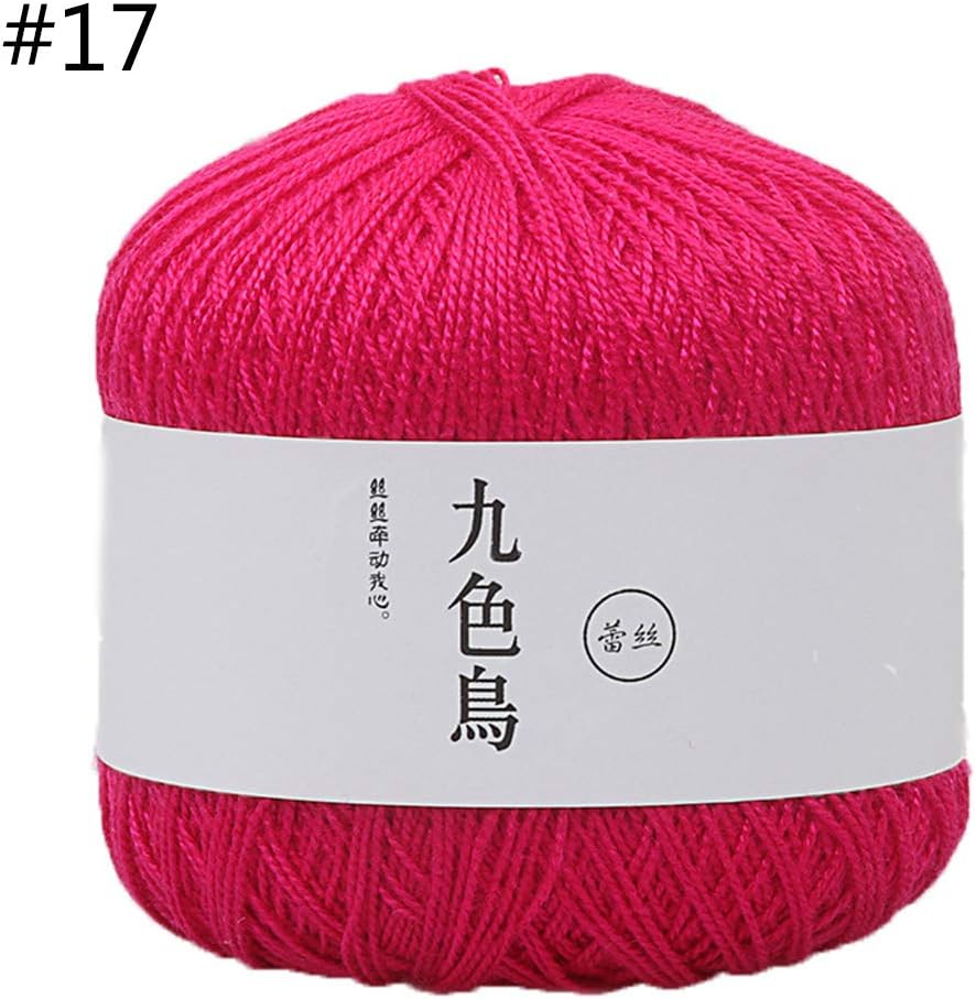 BINGHONG3 50g Silk Cotton Milk Crochet Yarn Baby Hand-Knitted Warm Soft Knitting Thread For Hand Knitting Supplies