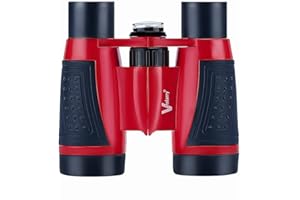 Vanstarry Compact Binoculars for Kids Bird Watching Hiking Camping Fishing Accessories Gear Essentials Best Toy Gifts for Boys Girls Children Toddler Waterproof 5X30 Optical Lens Including Compass