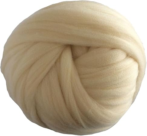 Amazon Com Zituop Ovillo De Lana Gruesa Muy Suave Para Tejer En Brazo 1 1 Lb Beige Arte Manualidades Y Costura