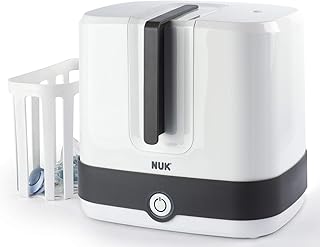 NUK Vario Express Dampf-Sterilisator 3-in-1 Modular für bis zu 6 Babyflaschen, Sauger & Zubehör oder Milchpumpe