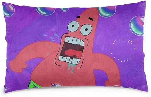 Amazon Com Pillow Cases Scare Patrick Star Throw Cushion Covers