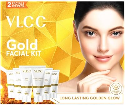 VLCC Natural Sciences Gold Facial Kit for Luminous Radiant Complexion Ayurvedic
