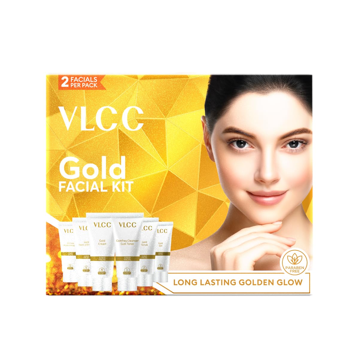 VLCC Natural Sciences Gold Facial Kit For Luminous & Radiant Complexion (Ayurvedic)