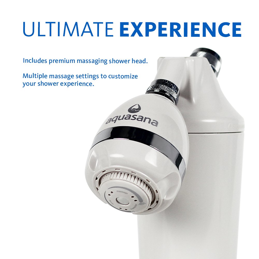 Aquasana AQ4100 Deluxe Shower Water Filter System with Adjustable