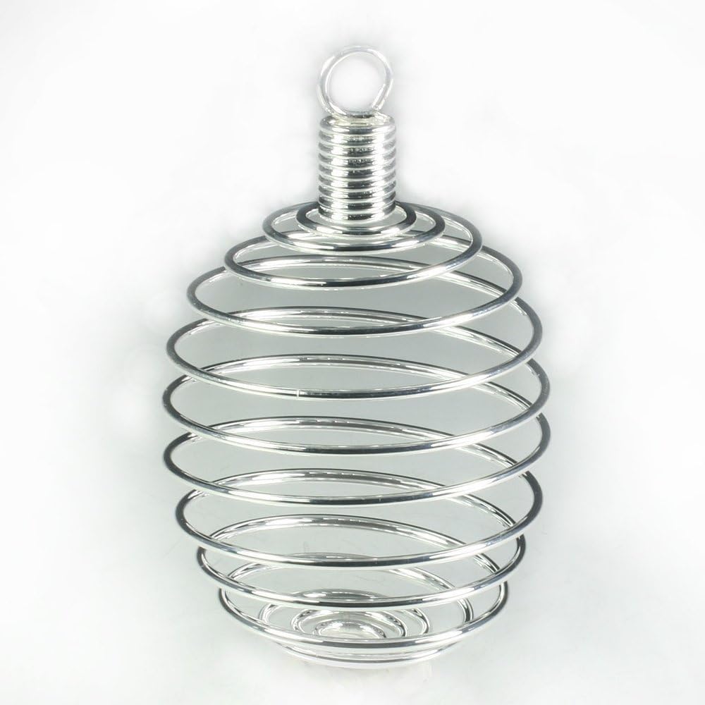 Spiral Gemstone Holder Pendant JPSP3 Large by CrystalAge CrystalAge