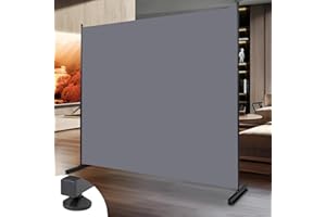 HOMSCREENER Room Divider 6FT Single Panel Privacy Screen, 71'' Wide Fabric Indoor Room Divider Wall Divider for Room Separation, Portable Room Partitions and Dividers Freestanding Temporary Wall Room Separators