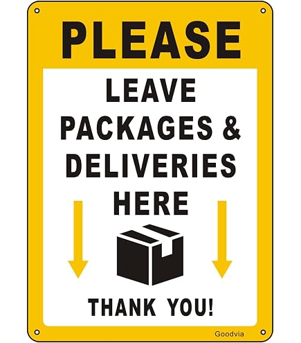 Ignixia Package Delivery Sign with Canada Post, Amazon, DHL, UPS
