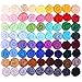 Fuyit Wool Roving 72 Colors Needle Felting Wool Fibre Hand Spinning DIY Craft Materials