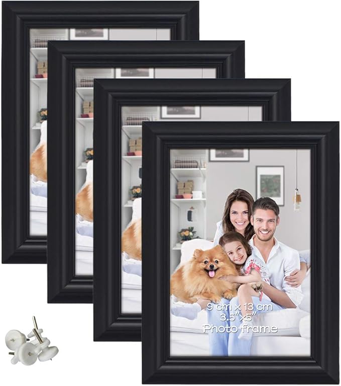 3.5x5 Picture Frame for Photo 3.5x5 Tabletop Display and Wall Mounting