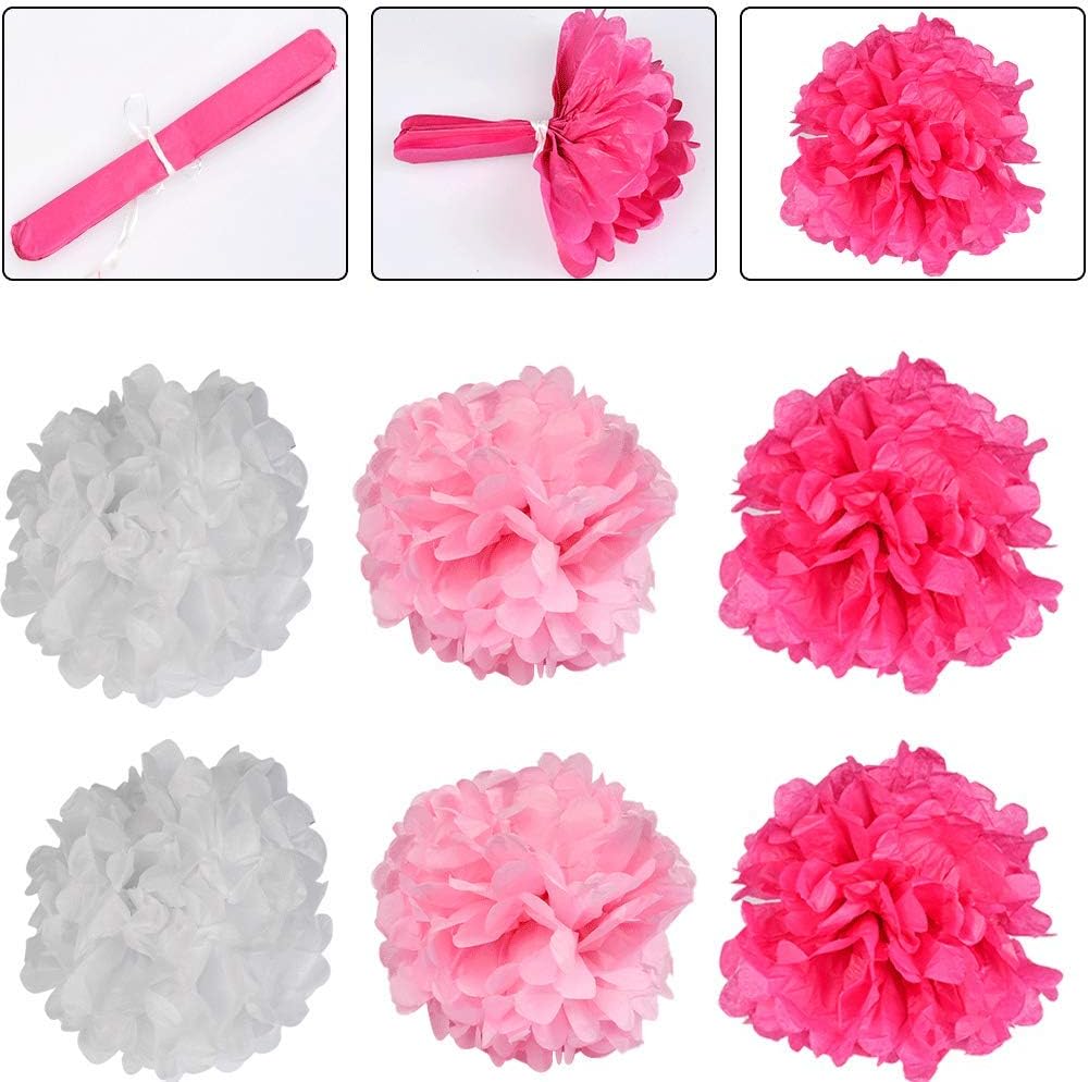 Hobby creativi Ventagli di Carta da 21 Pezzi e Pallina di Nido Fatta a