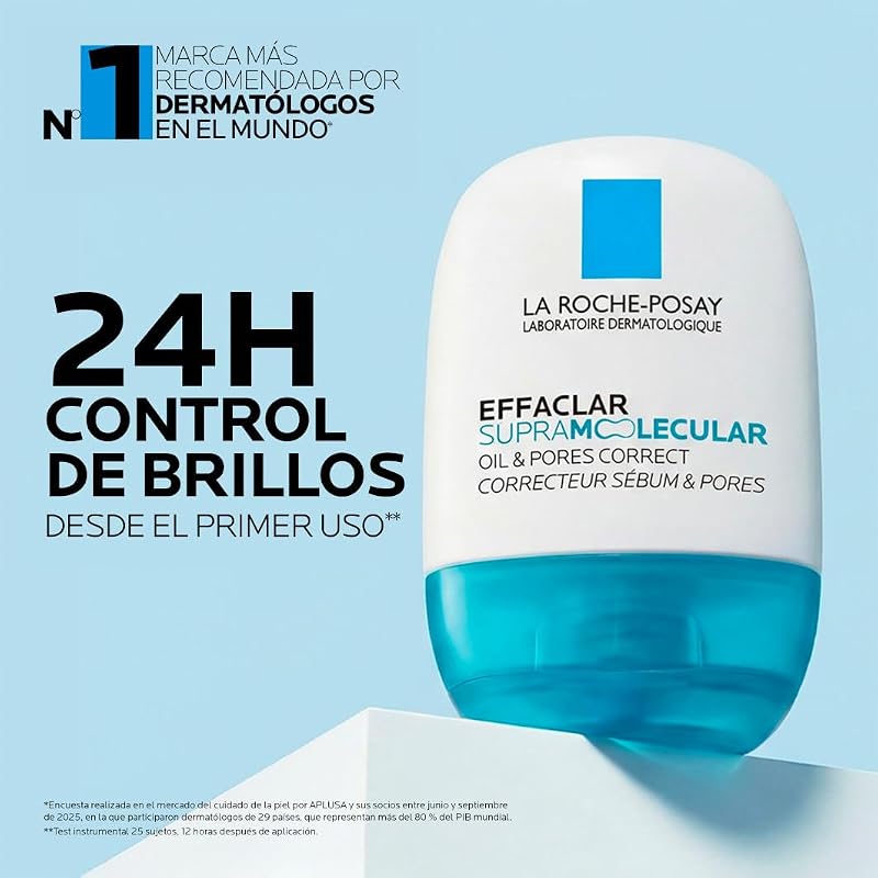 Effaclar Supramolecular, gel matificante, sebo e corretor de poros 40 ml com ciência molecular avançada [ácido salicílico + niacinamida].