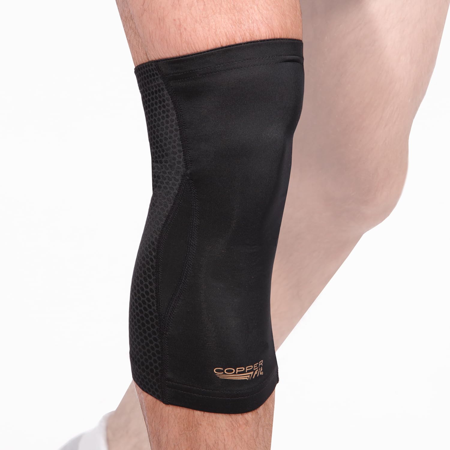 Photo 1 of Copper Fit PRO Recovery Knee Compression Sleeve - Breathable, Second Skin Feel - Arthritis, Joint Pain, Circulation - For Men and Women (Large)