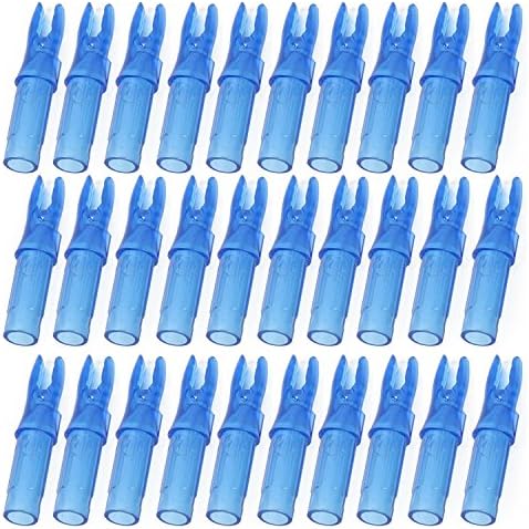 50PCS 6.2mm Replacement PC Bow Arrow Nocks for Carbon Archery Wood Bamboo Iron Arrow Shafts Blue