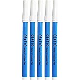 Washable Fabric Markers for Sewing,5 Pack,Blue,Erasable Sewing Markers for Fabric,Water Soluble Embroidery Pen,Fabric Marking